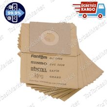 Fantom Canister DC 2850 20 Adet Uyumlu Süpürge Toz Torbası
