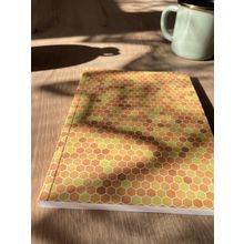 Fark Tanıtım Amerikan Ciltli A5 Çizgili 64 Yaprak 90 gr Ivory Kağıt Bal Peteği Kapak Defter