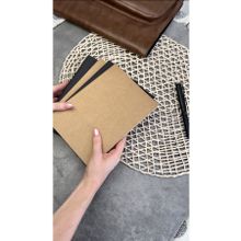 Fark Tanıtım Amerikan Ciltli A5 Kareli 64 Yaprak 90 gr Ivory Kağıt Siyah Kapak Defter