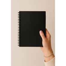 Fark Tanıtım Çizgisiz A5 15x21 cm 60 Yaprak 90 gr Ivory Kağıt Siyah Spiralli Defter