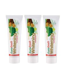 Farmasi 3x 112 gr+ 3 X 50 gr FRMDISMCN Eurofresh Aloe Veralı Misvaklı Beyazlatıcı Diş Macunu