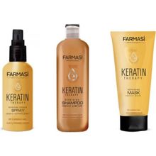Farmasi Keratin Theraphy Onarıcı 3'lü Saç Bakım Seti