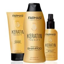 Farmasi Keratin Therapy 360 ml Şampuan + Keratin Therapy 115 ml Onarıcı Sprey + Keratin Therapy Onarıcı 200 ml Saç Bakım Maskesi