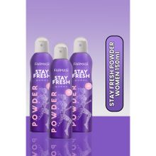 Farmasi Stay Fresh Powder 3x150 ml Kadın Sprey Deodorant