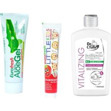 Farmasi Vitalizing Sarımsaklı 500 ml Şampuan + Aloegel ve Littlekid Diş Macunu Set