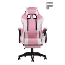 Fashcolle Dynamic Pembe Siyah Masajlı Oyuncu Koltuğu