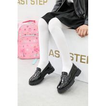 Fast Step 006XA0010 Siyah Rugan Hakiki Deri Kız Çocuk Casual Ayakkabı