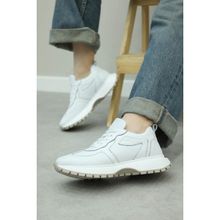 Fast Step 136ZA501 Beyaz Hakiki Deri Kadın Casual Ayakkabı