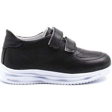 Fast Step 156XCA4009 Siyah Hakiki Deri Unisex Çocuk Casual Ayakkabı