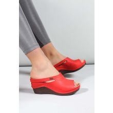 Fast Step 972ZA1001 Kırmızı Kadın Terlik