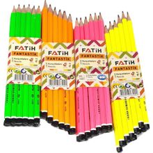 Fatih 12x4'lü Fantastik Neon Renkler Kurşun Kalem