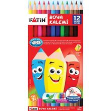 Fatih 33112 12 Renk Tam Boy Kuru Boya Kalemi