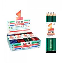 Fatih Mercanlı 12'li Paket Yeşil Gövde Kurşun Kalem