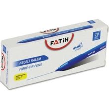 Fatih Ofis Tipi Mavi 10'lu Keçeli Kalem
