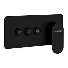 Fause KAB103-3B Comfort 3 Yönlü Siyah Ankastre Banyo Bataryası