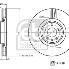 Febi 171458 A4 Q7 16 A5 17 A6 19 A8 Touareg 18 Ön Fren Aynası