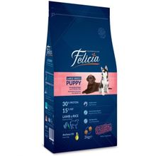 Felicia 3 kg Büyük Irk Kuzulu Yavru Kuru Köpek Maması