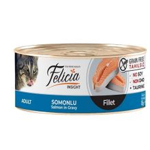 Felicia 85 gr Tahılsız Somonlu Fileto Yaş Kedi Konservesi