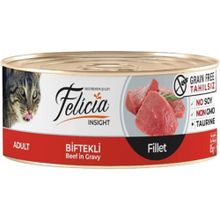 Felicia Fileto 85 gr Biftekli Tahılsız Yetişkin Kedi Konservesi