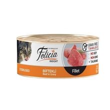 Felicia Fileto Biftekli Tahılsız 6x85 gr Kısırlaştırılmış Kedi Konservesi