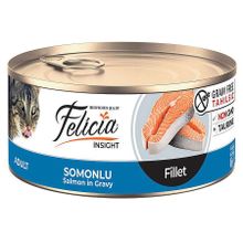 Felicia Insight Somon Balıklı Fileto Tahılsız 85 gr Kedi Konservesi