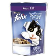 Felix 10x85 gr Kuzu Etli Kedi Pouch Konserve