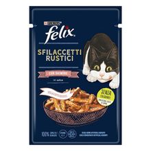 Felix 12x80 gr Tasty Shreds Somonlu Lezzetli Et Dilimleri Yaş Kedi Maması