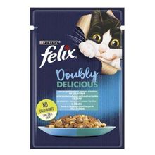 Felix 12x85 gr Taze Somon ve Sardalya Jöleli Pouch Yetişkin Kedi Konservesi
