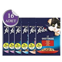 Felix 16x85 gr Karışık Paket Pouch Kedi Konservesi