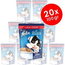Felix 20x100 gr Junior Sığır Etli Yavru Kedi Konservesi