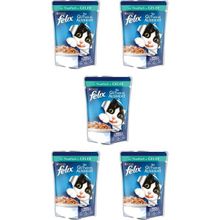 Felix 5x100 gr Ton Balıklı Yetişkin Kedi Konservesi