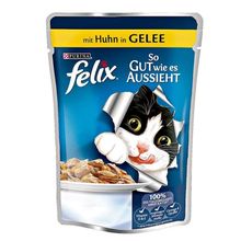 Felix 6x100 gr Tavuklu Pouch Yetişkin Kedi Yaş Mama