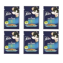 Felix 6x85 gr Adult Pouch Ton Balıklı Yetişkin Kedi Konservesi