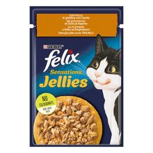 Felix 85 gr Sensations Havuçlu Jöle İçerisinde Tavuklu Yaş Kedi Maması