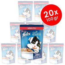 Felix Biftekli 20x100 gr Kedi Maması