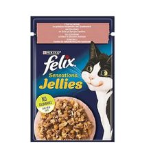 Felix Çifte Lezzet Somon ve Karidesli 12x85 gr Konserve Kedi Maması
