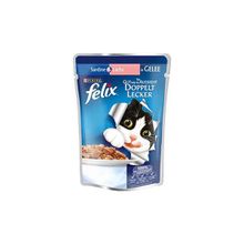 Felix Çifte Lezzet Somonlu ve Sardalyalı 12x100 gr Yaş Kedi Maması