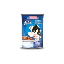 Felix Çifte Lezzet Somonlu ve Sardalyalı Yaş 5x85 gr Kedi Maması