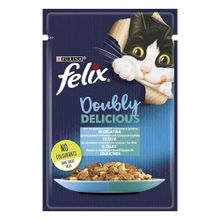 Felix Çifte Lezzet Somonlu ve Sardalyalı Yaş 85 gr Kedi Maması