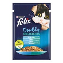 Felix Çifte Lezzet Somonlu ve Sardalyalı Yetişkin 85x24 gr Kedi Konservesi