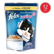 Felix Junior Tavuklu Pouch 12x100 gr Yavru Kedi Maması