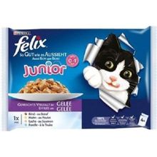Felix Junior Yavru Pounch 4x85 gr 5 Adet Tavuk ve Sığır Etli Kedi Maması