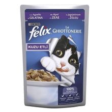 Felix Kuzu Etli 100 gr x 8 Adet Yaş Kedi Maması