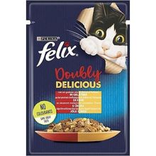 Felix Pouch Sığır Etli ve Tavuklu Yaş 40x85 gr Kedi Maması