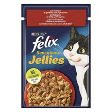 Felix Sensation Sığır & Domatesli 85 gr 26 Adet Kedi Yaş Mama
