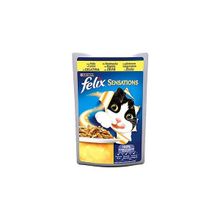 Felix Sensations Jellies Tavuklu ve Havuçlu 12x100 gr Yaş Kedi Maması