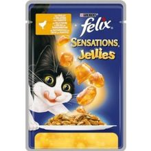 Felix Sensations Jelly Tavuklu Havuçlu Pouch 48x100 gr Yetişkin Kedi Maması