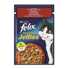 Felix Sensations Sığır Etli ve Domatesli 85 gr Yetişkin Kedi Maması