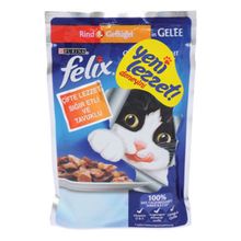 Felix Sığır Etli ve Kanatlı Tam 100 gr Pouch Yaş Kedi Maması