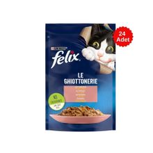 Felix Somonlu Pouch 85 gr 24 Adet Kedi Konserve Maması